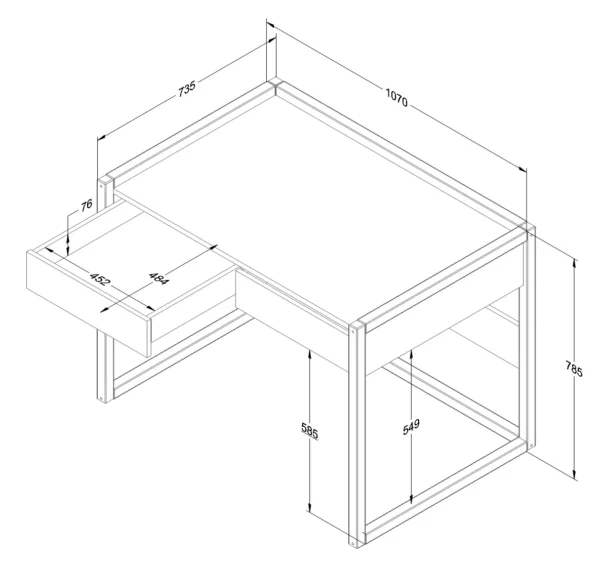 Wood Luck Design - Kirjutuslaud Basic - Image 9