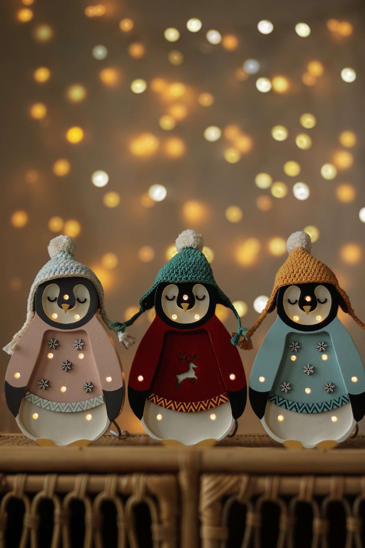 Little Lights - Valgusti Penguin Mini Christmas Red - Image 3